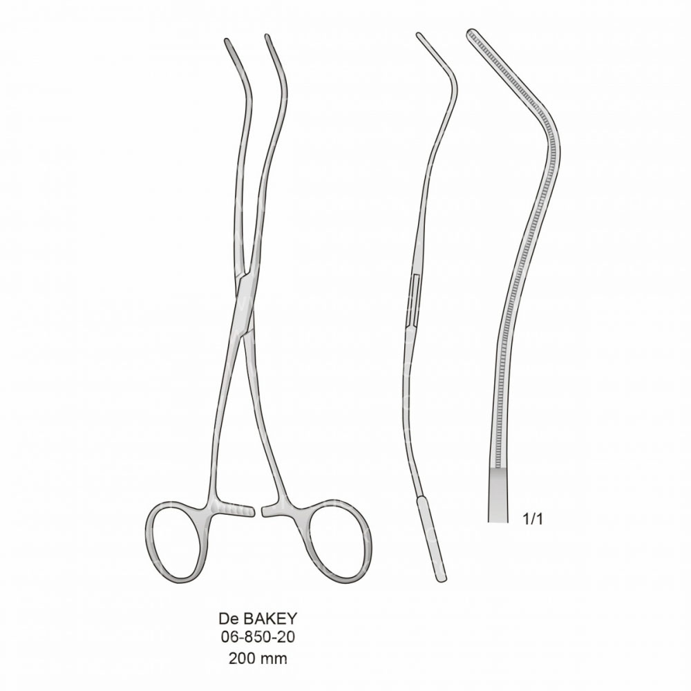 De Bakey Atraumatic Vessel Clamps