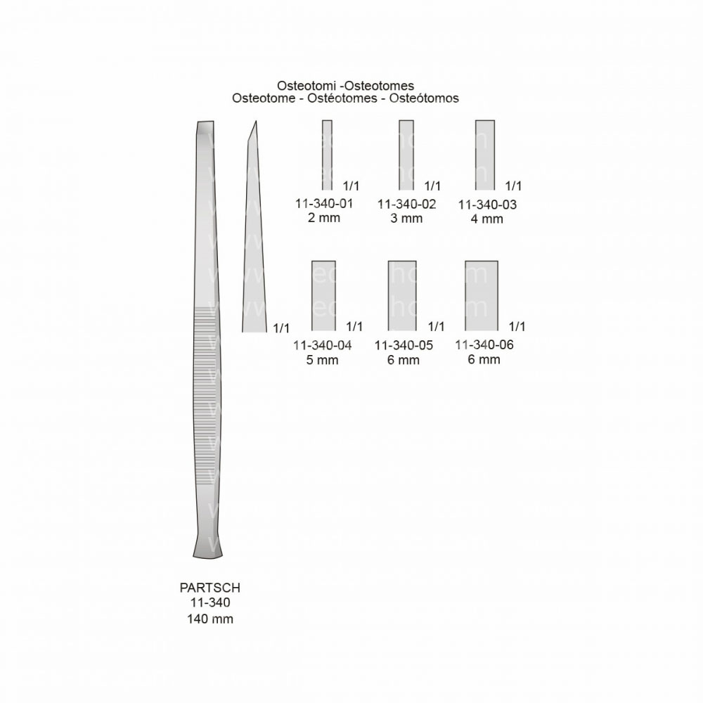 Partsch Osteotomes - Gouges