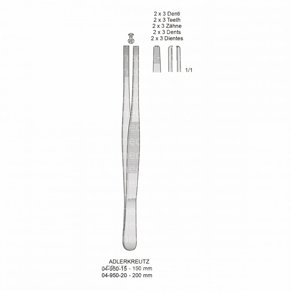 ADLERKREUTZ Tissue Forceps