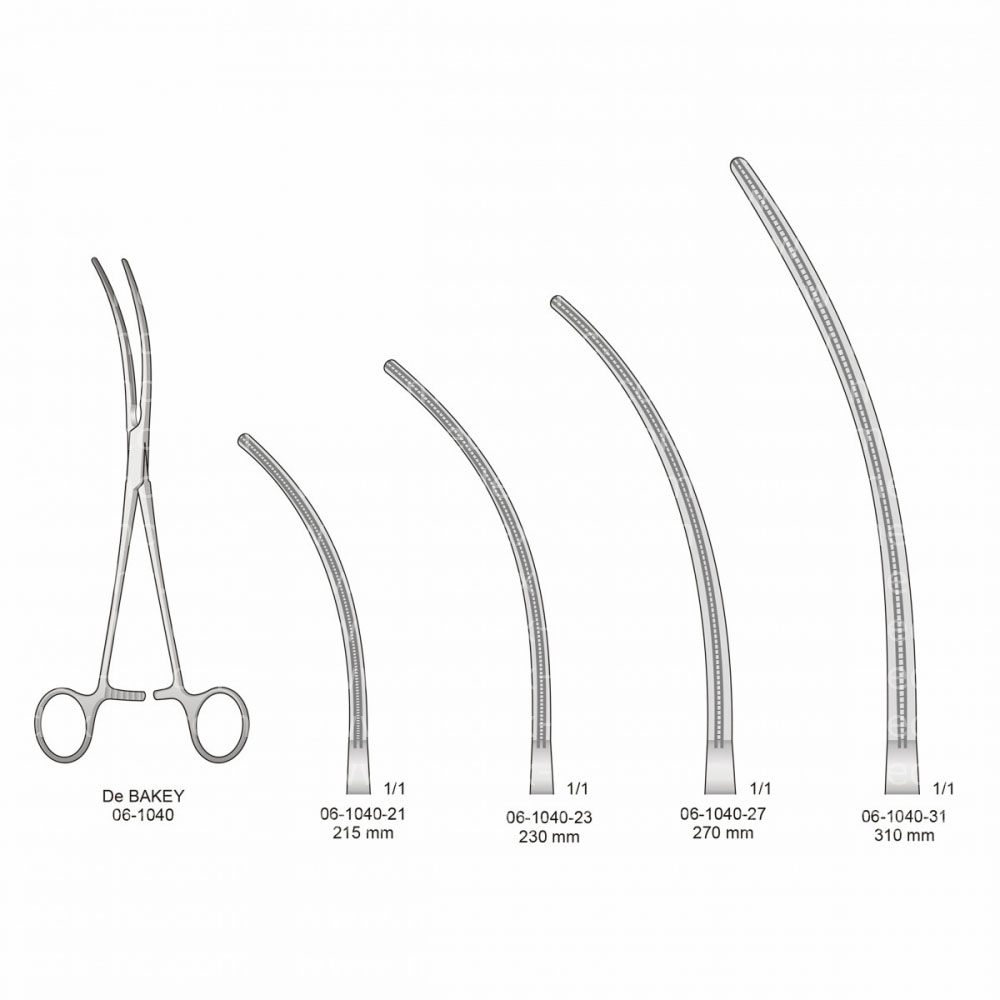 De Bakey Atraumatic Vessel Clamps