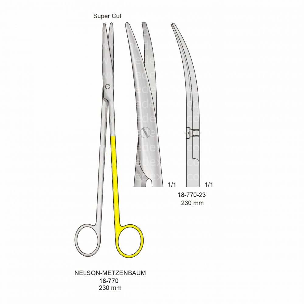 Nelson-Metzenbaum Operating Scissors