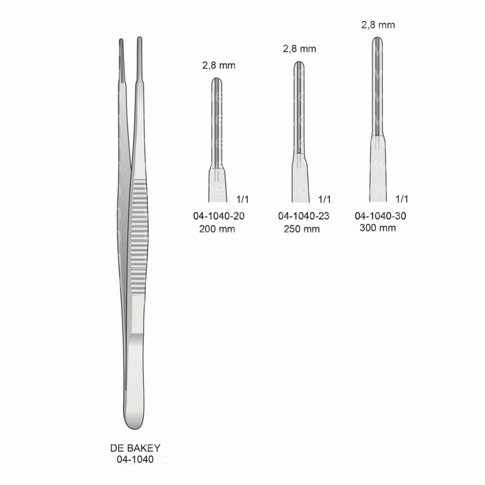 DE BAKEY Atraumatic Tissue Forceps