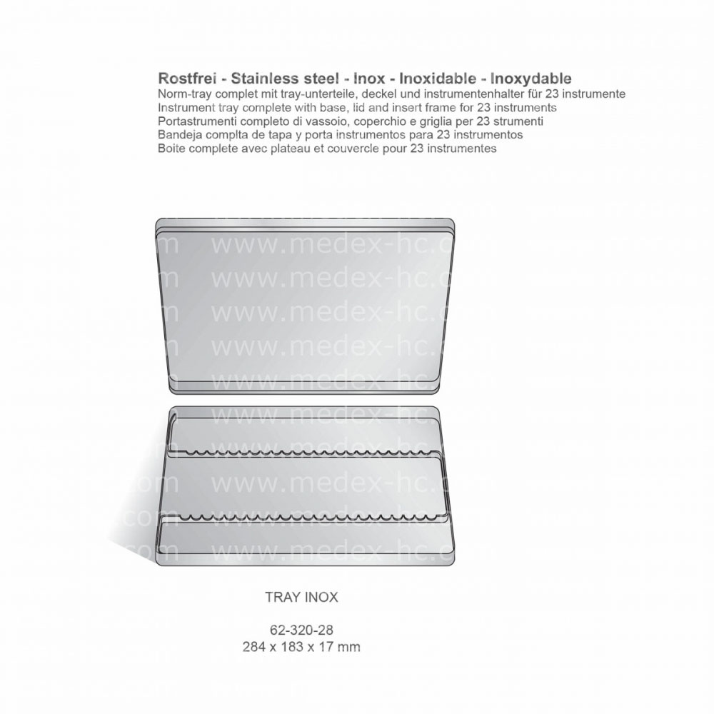 Tray Inox Crown Instruments