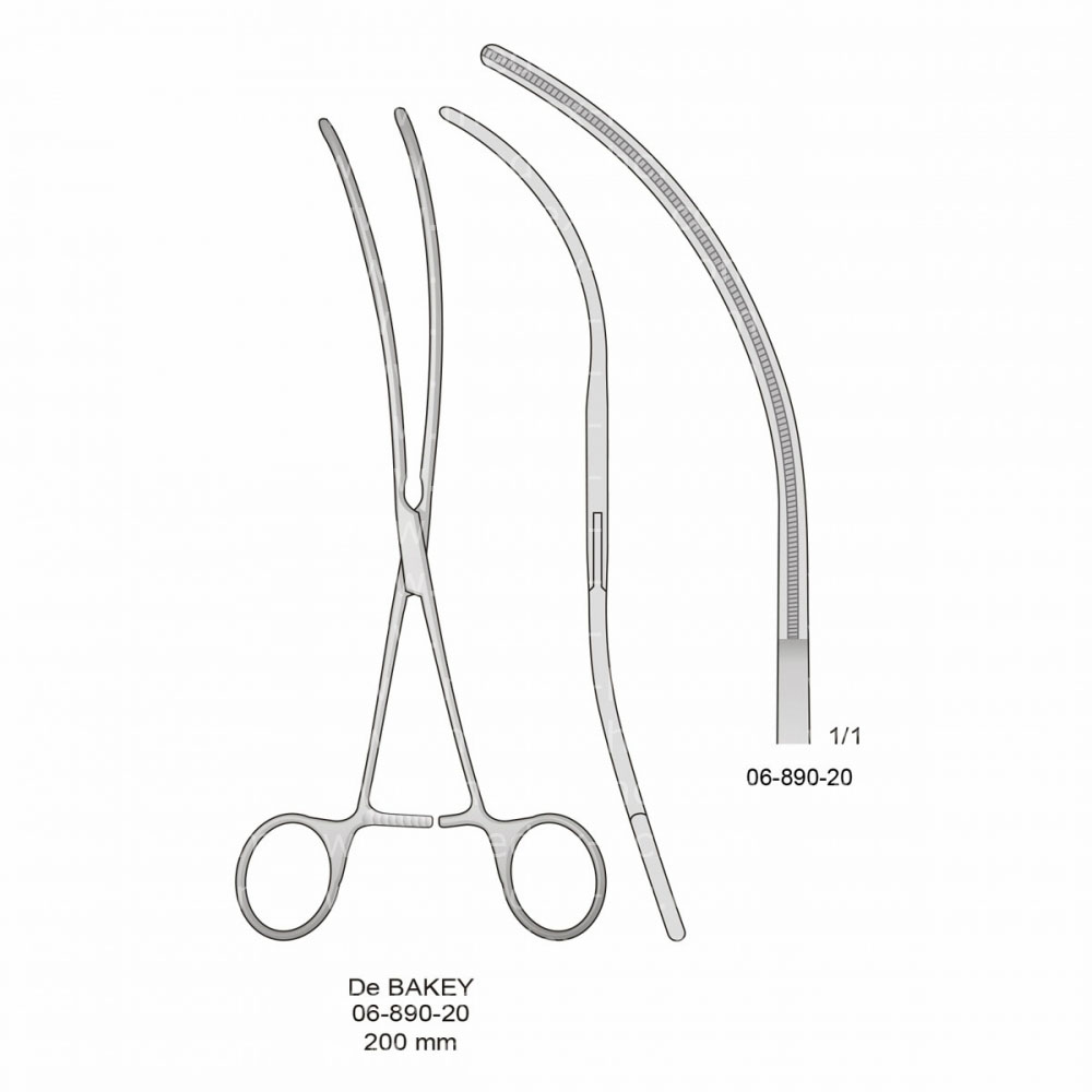 De Bakey Atraumatic Vessel Clamps