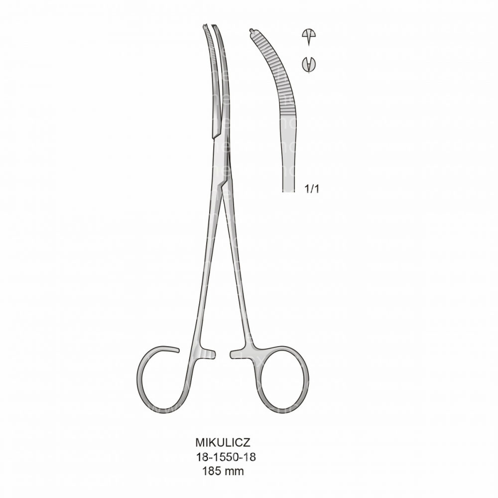 Mikulicz Peritoneal Clamp Forceps