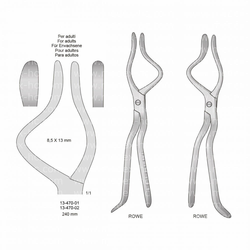 Rowe Bone Holding Forceps