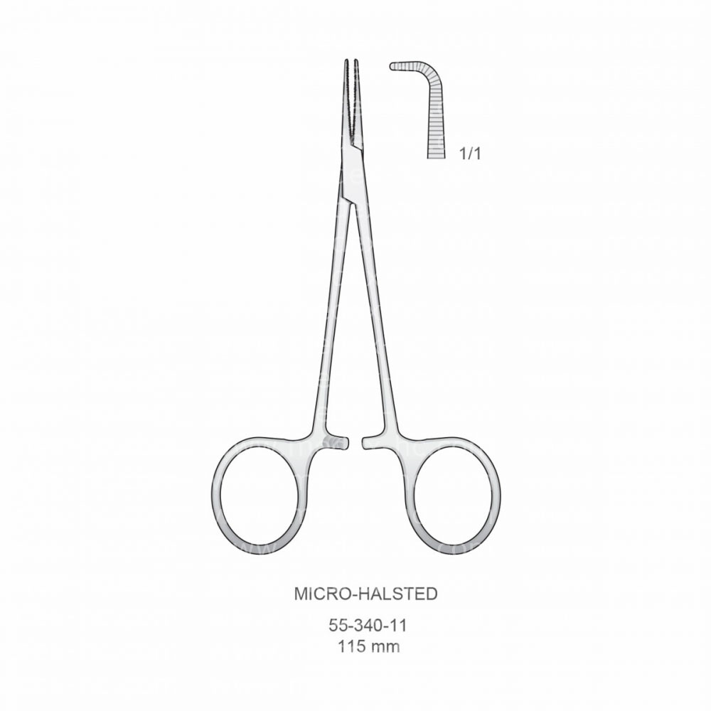 Micro-Halsted Hemostatic Forceps