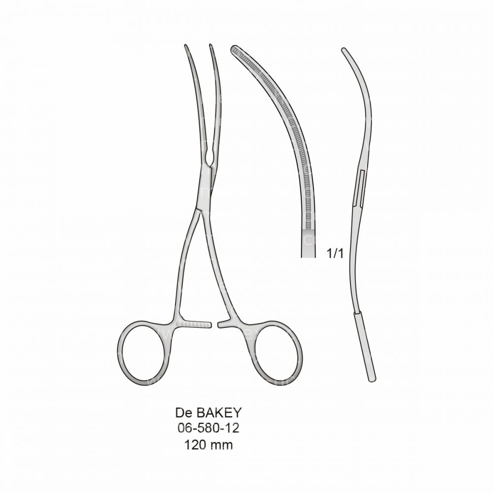 De Bakey Atraumatic Vessel Clamps