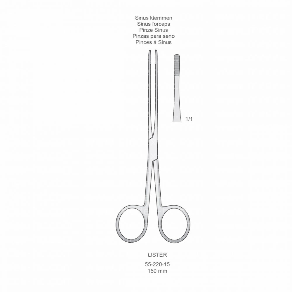 Lister Hemostatic Forceps