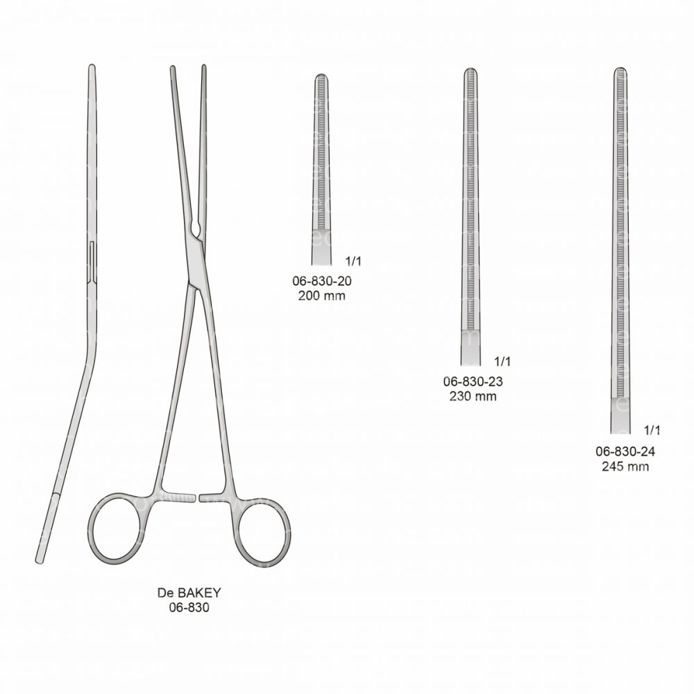 De Bakey Atraumatic Vessel Clamps