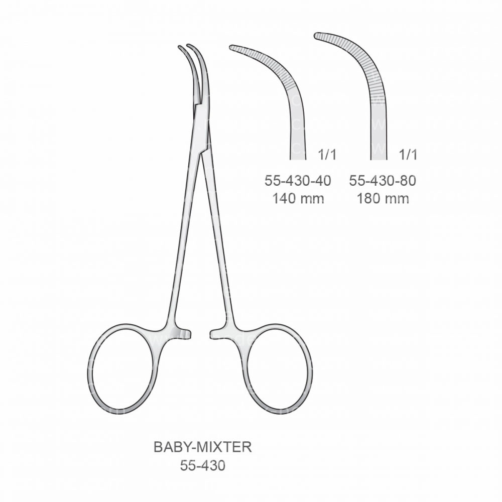 Baby-Mixter Hemostatic Forceps