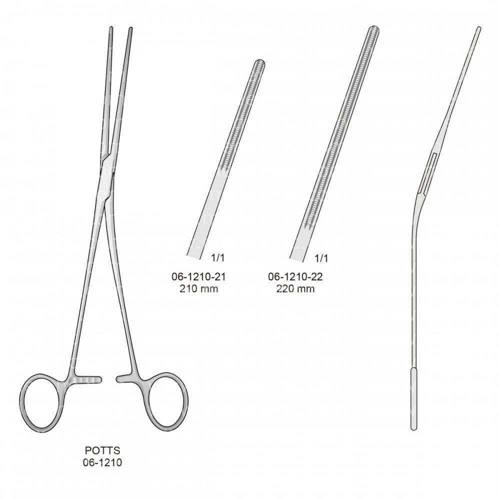 Potts Atraumatic Vessel Clamps