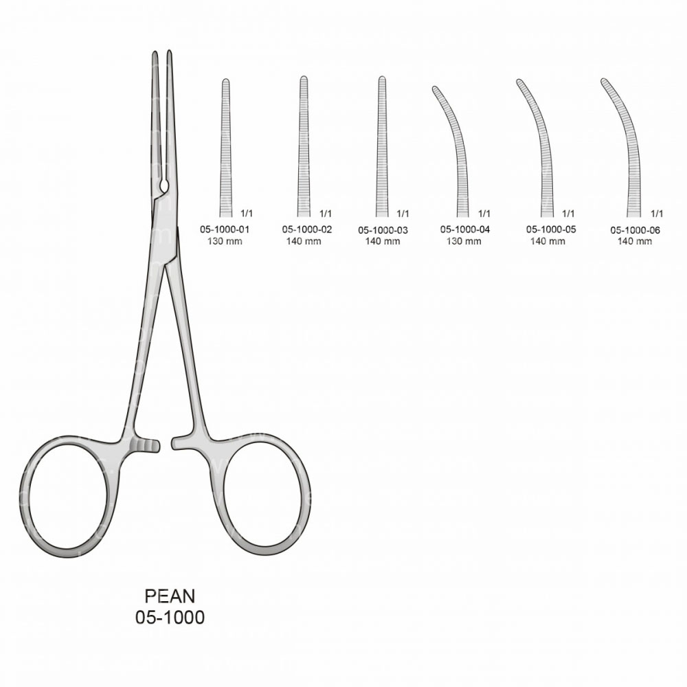 Pean Hemostatic Forceps