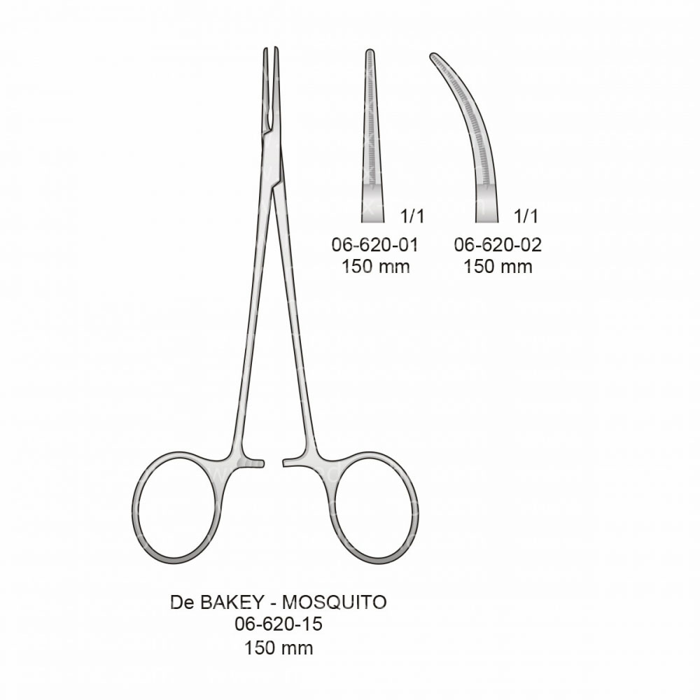 De Bakey - Mosquito Atraumatic Vessel Clamps