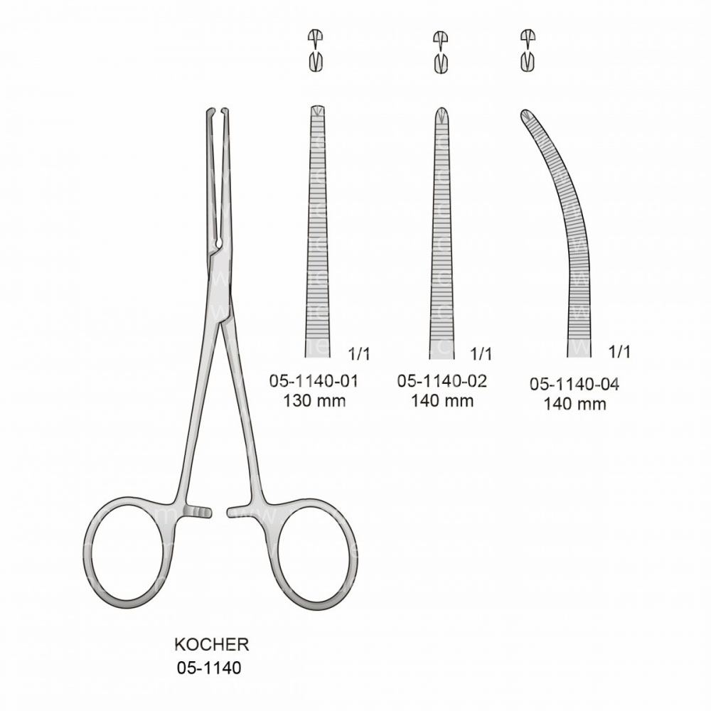 Kocher Hemostatic Forceps