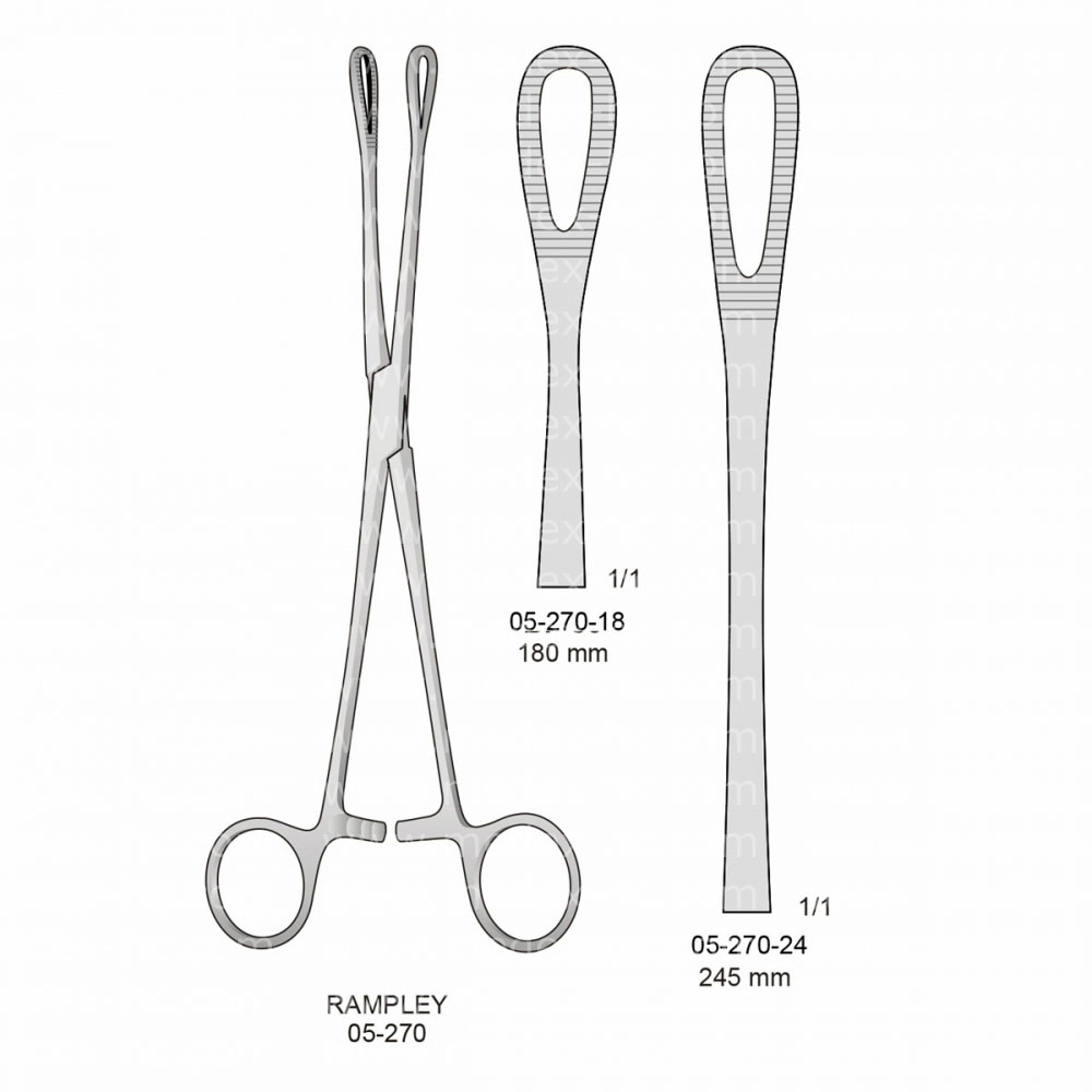 Rampley Sponge & Dressing Forceps