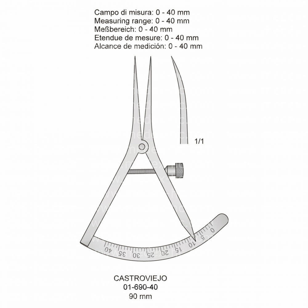 Castroviejo Measuring Instruments