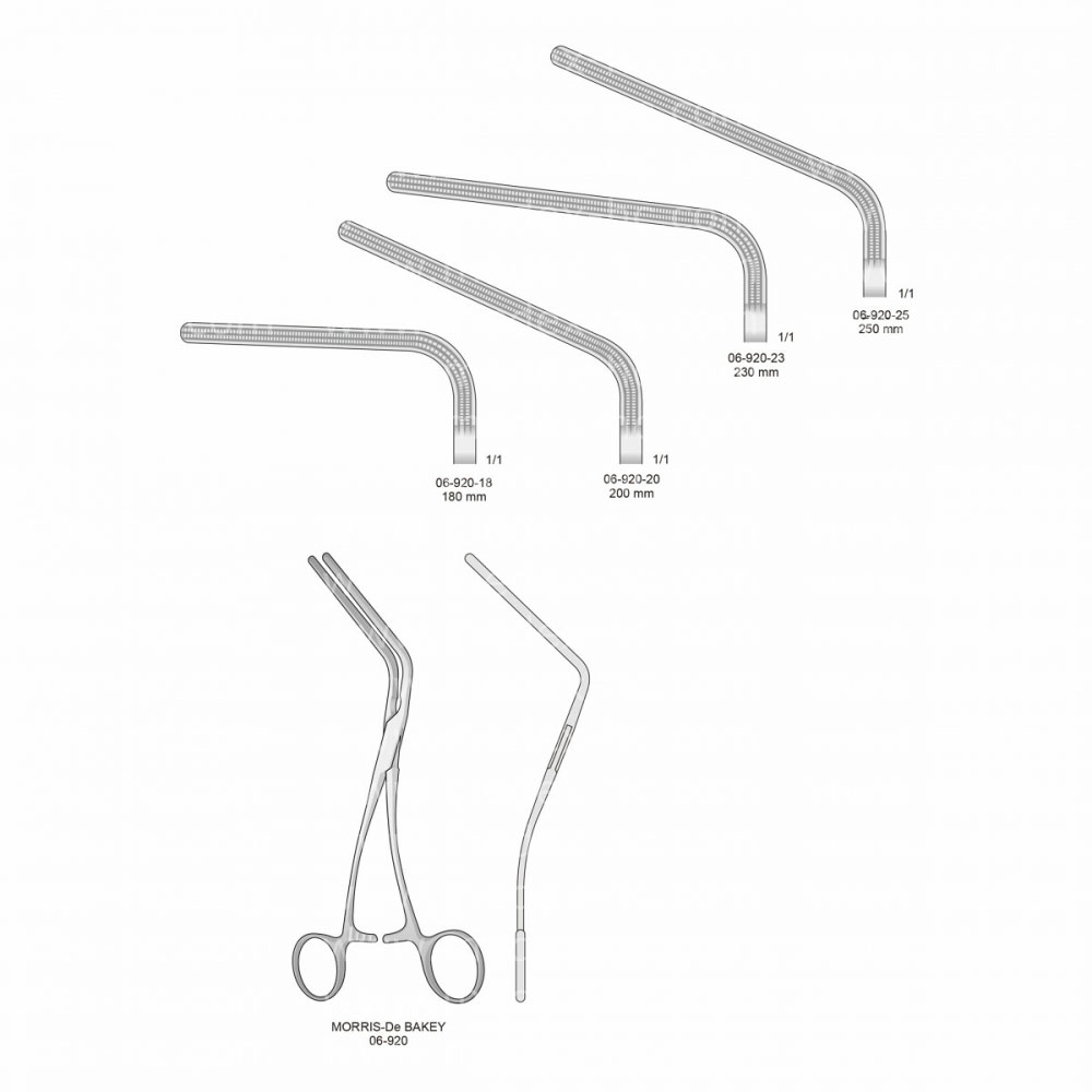 Morris-De Bakey Atraumatic Vessel Clamps